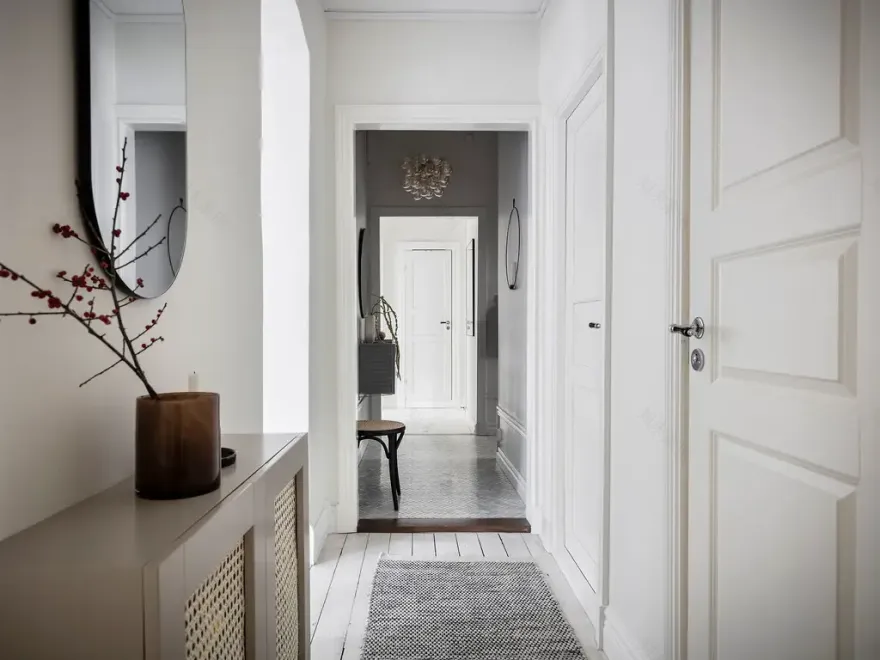 古雅 Göteborg 公寓的现代斯堪的纳维亚风格翻新-21