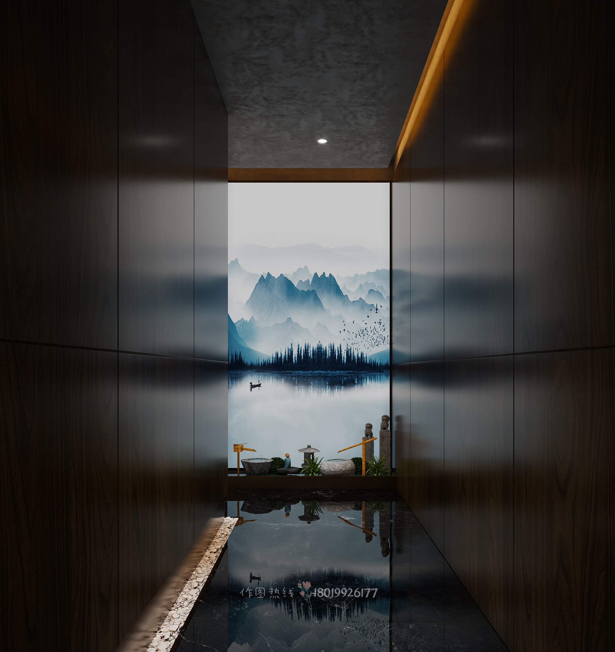 足浴店效果图-3