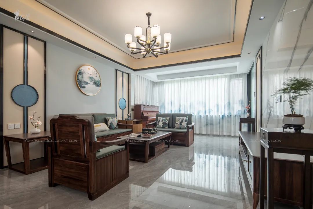 现代江南 · 140㎡新中式圈椅的现代演绎丨中国广州丨艺鸿装饰-17