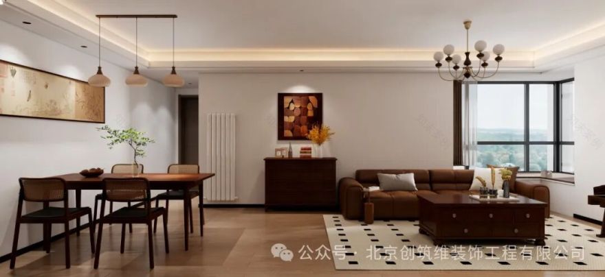 潮白人家|110㎡中古风装修案例-3