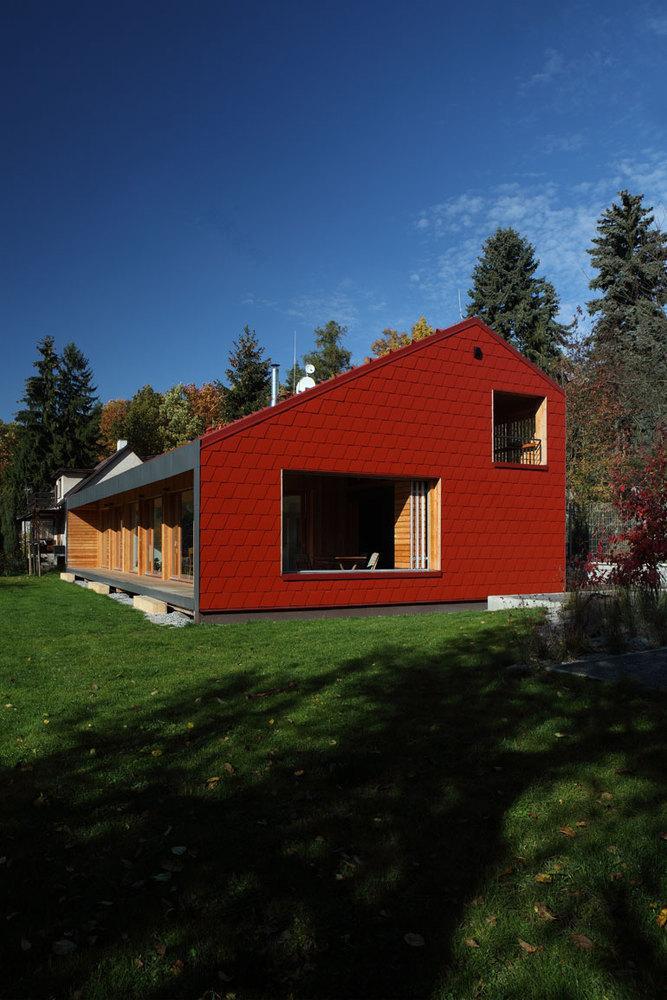 捷克 Ladvi 独栋家庭住宅 | “一栋住宅中的住宅”-15