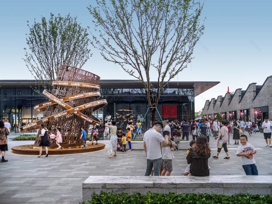 华润嘉兴南湖天地 | 夏谷暑雨团队打造公共商业空间艺术策略-25