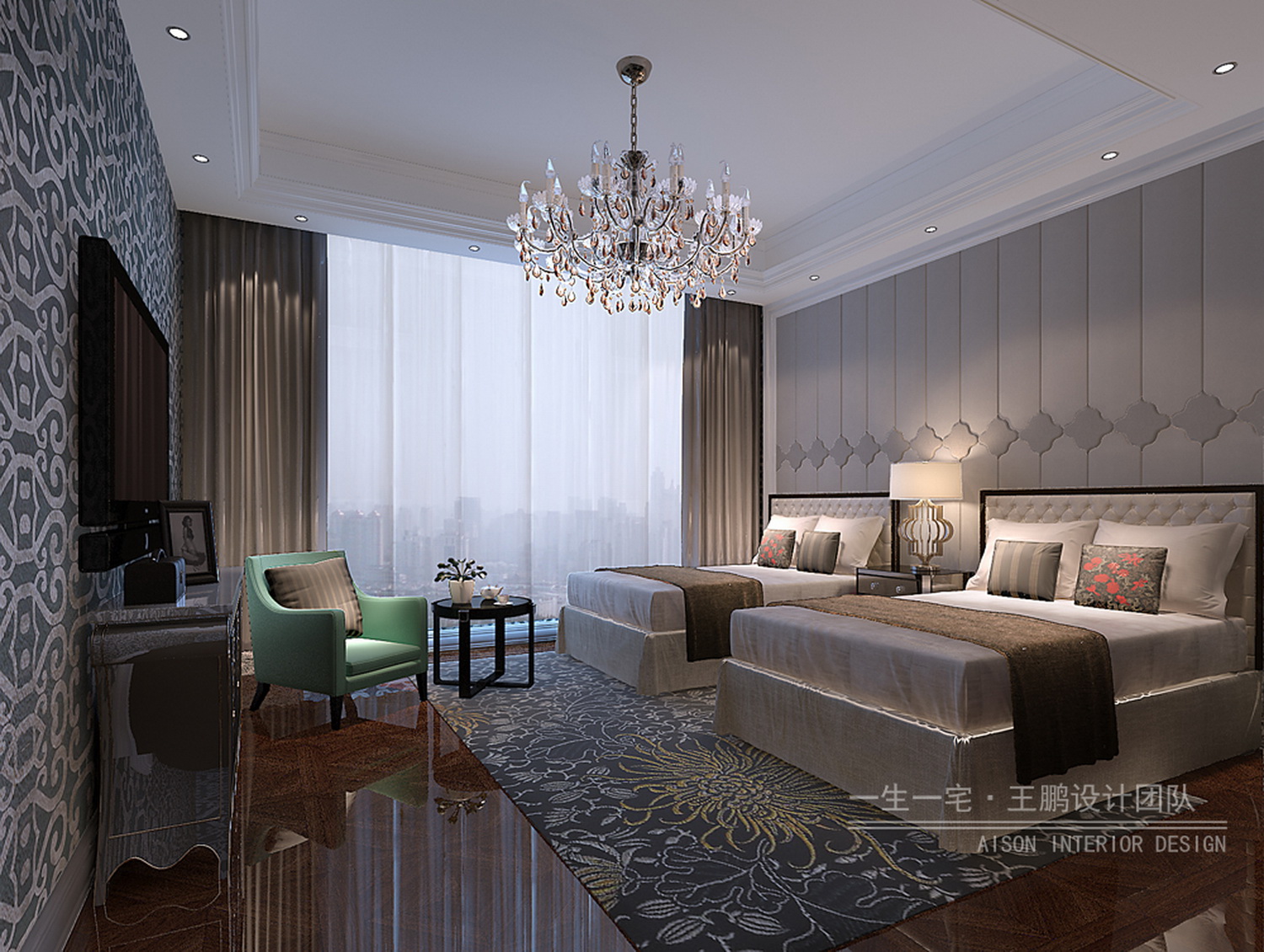 雅白简约法式2层别墅-11