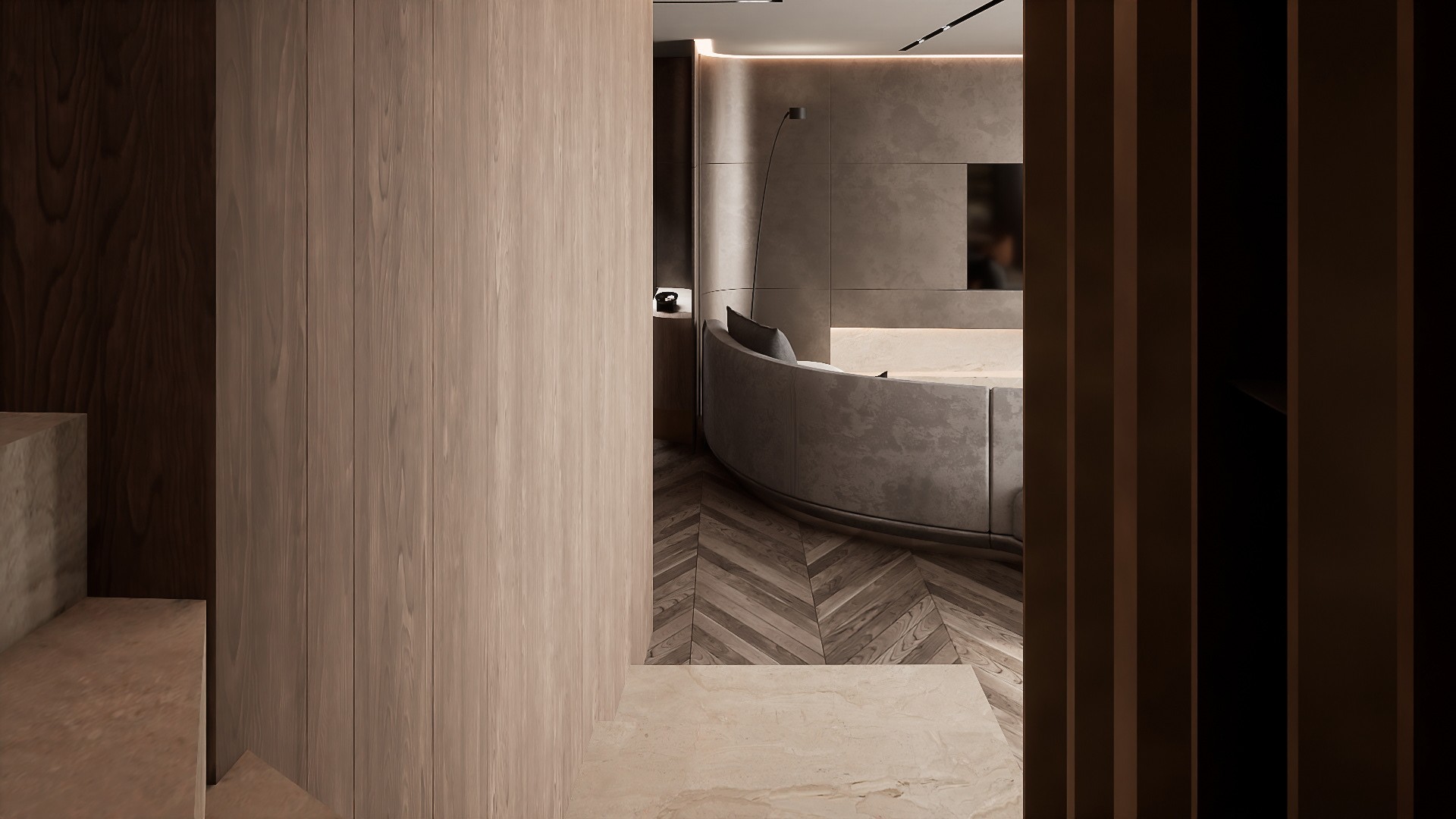 暖棕色系住宅设计 超有氛围感！-0