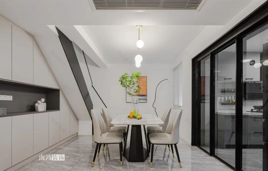 都市水乡复式现代轻奢住宅丨浙江南鸿装饰-40