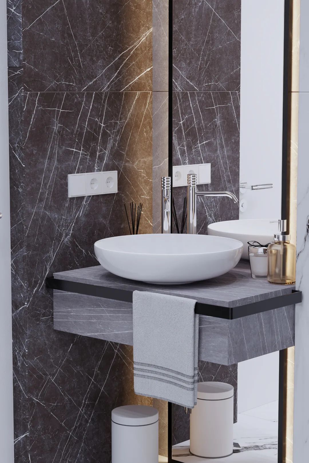 俄罗斯莫斯科 192·4㎡私人豪宅设计丨Julia Design-57