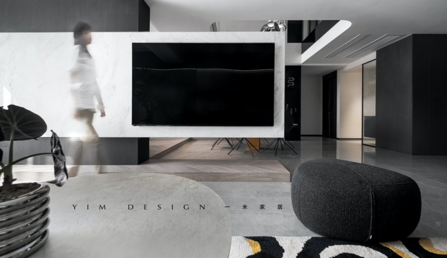 月光别墅 · 黑白灰的现代轻奢空间丨缪婕,张茜-20