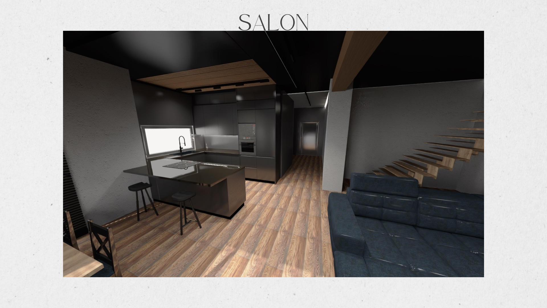 Projektowanie. Salon z łazienka-5