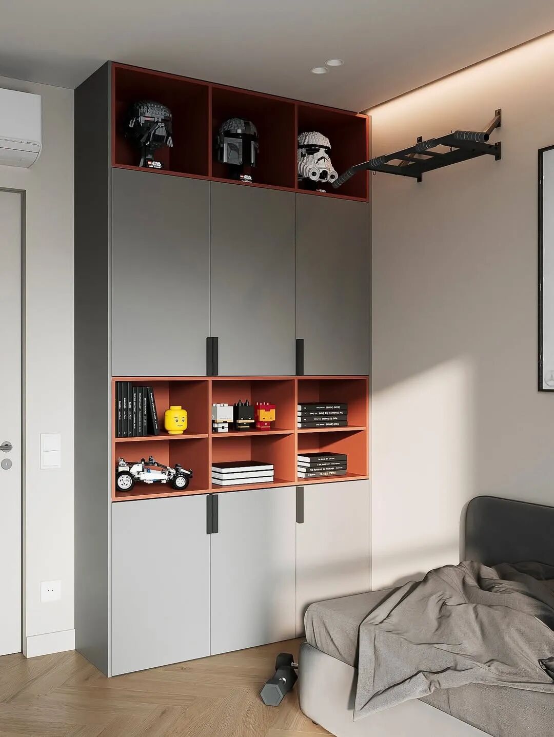 30款儿童房衣柜定制案例丨中国唐山丨业之峰-24