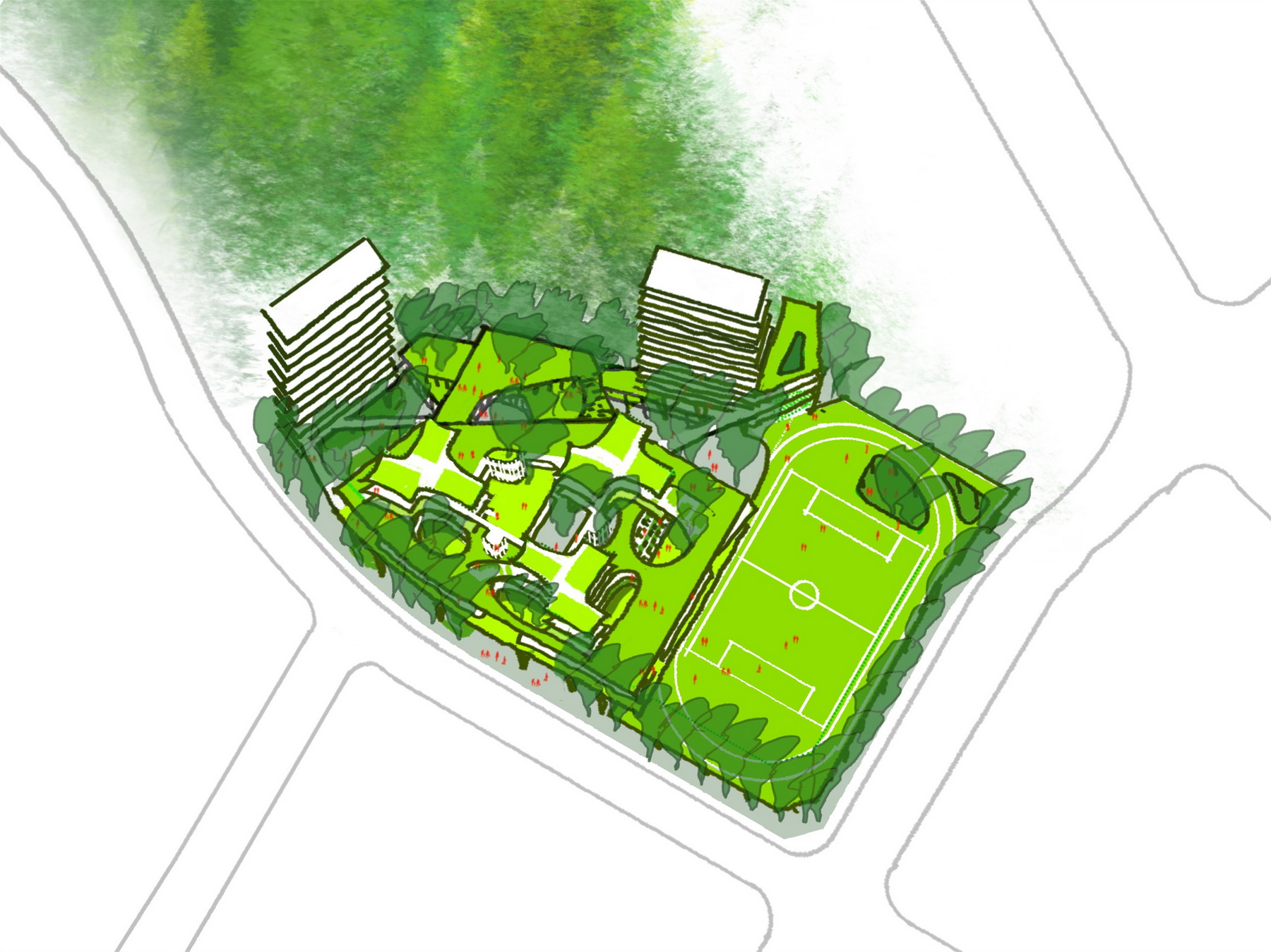 深圳市第三十三高级中学新建工程丨中国深圳丨上海华都建筑规划设计有限公司（HDD）-7