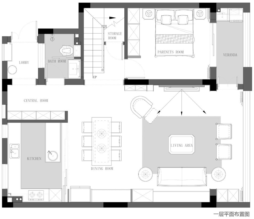 龙湖天宸原著三层叠墅丨方平米设计-26