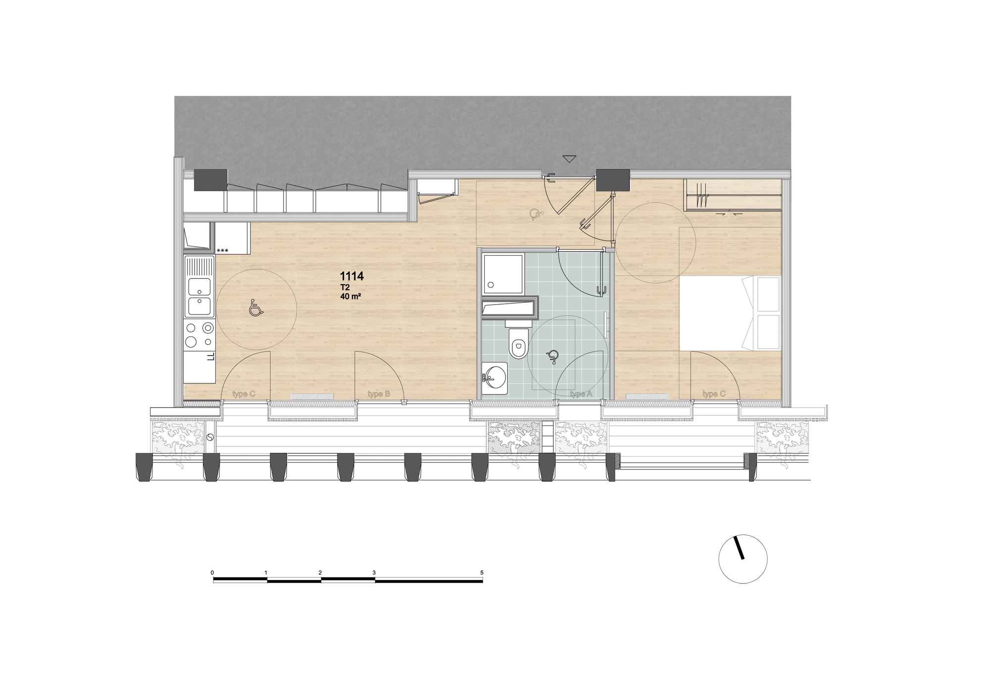 预制办公建筑变 90 公寓——人性化居住环境的创新设计-35