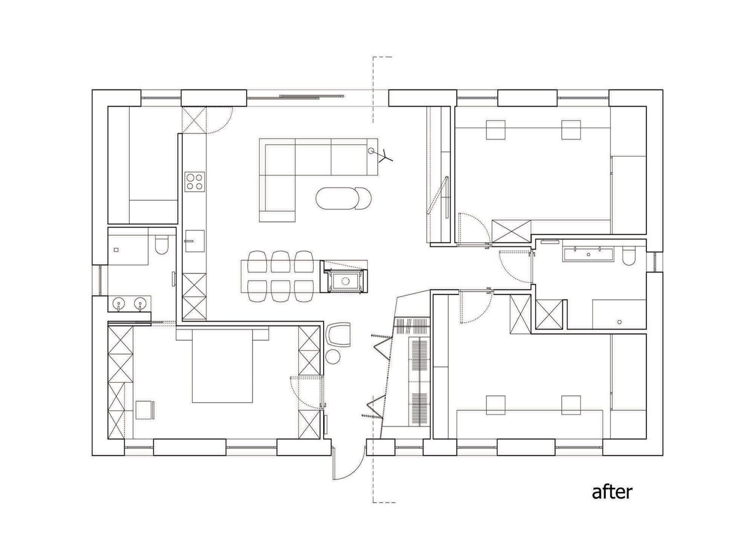 波兰 Puszczykowo 时尚镂空住宅设计-26