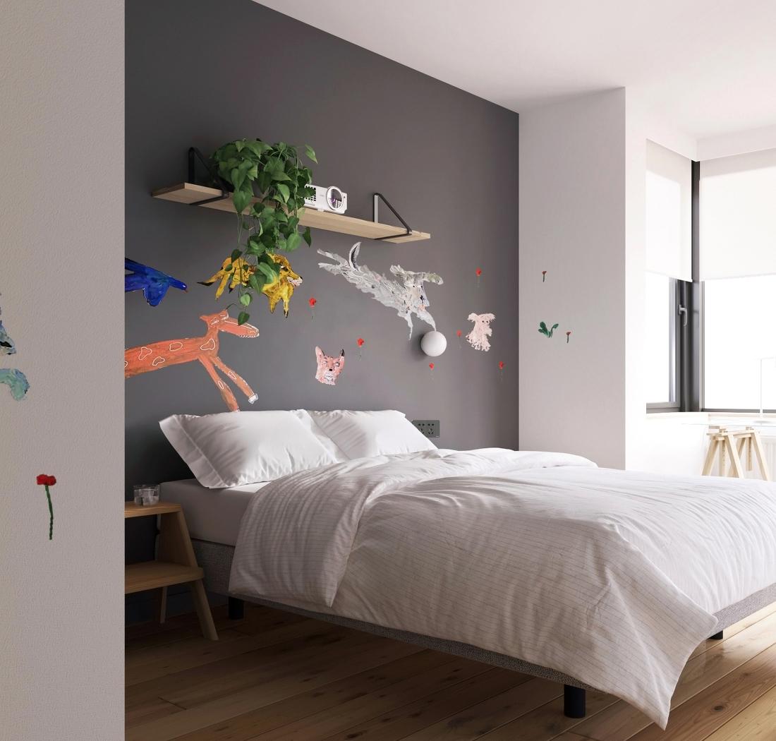 潮白河畔的幸福绿意居所室内设计-17