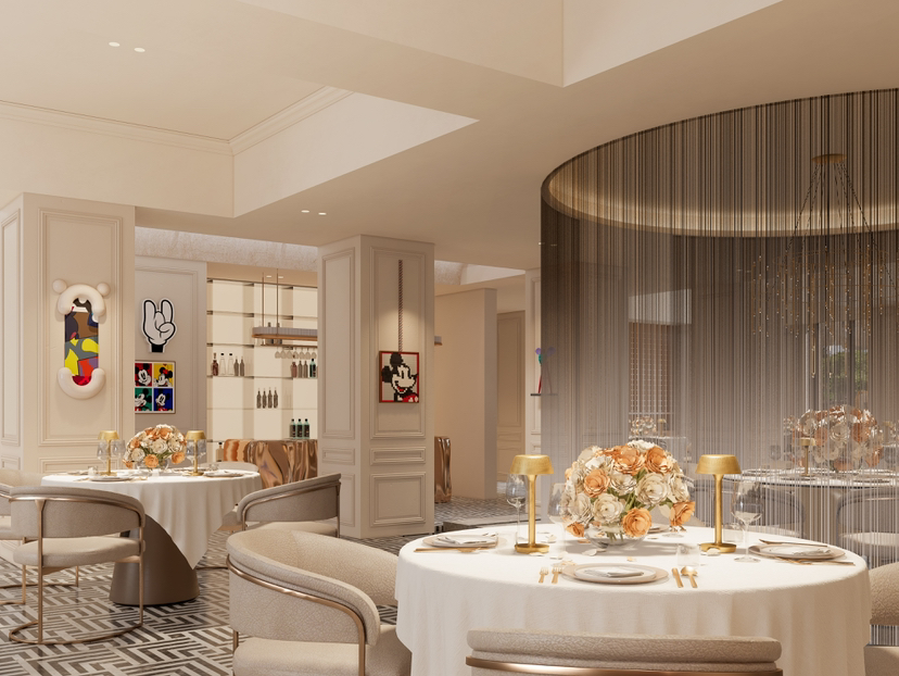 米奇遇上米其林西餐厅设计丨中国上海丨上海如目空间设计-13