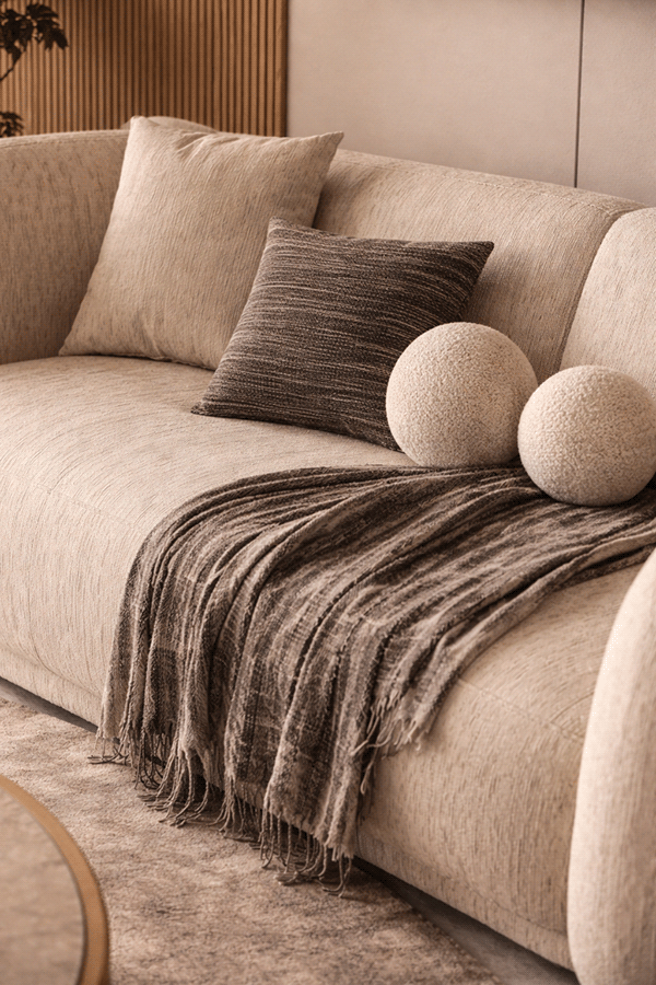 Crimson Luxe | Modern Living Room Interior-1