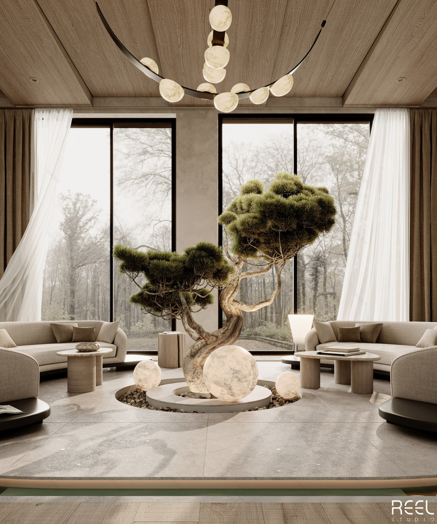 客厅设计丨沙特阿拉伯丨Reel Studio-4