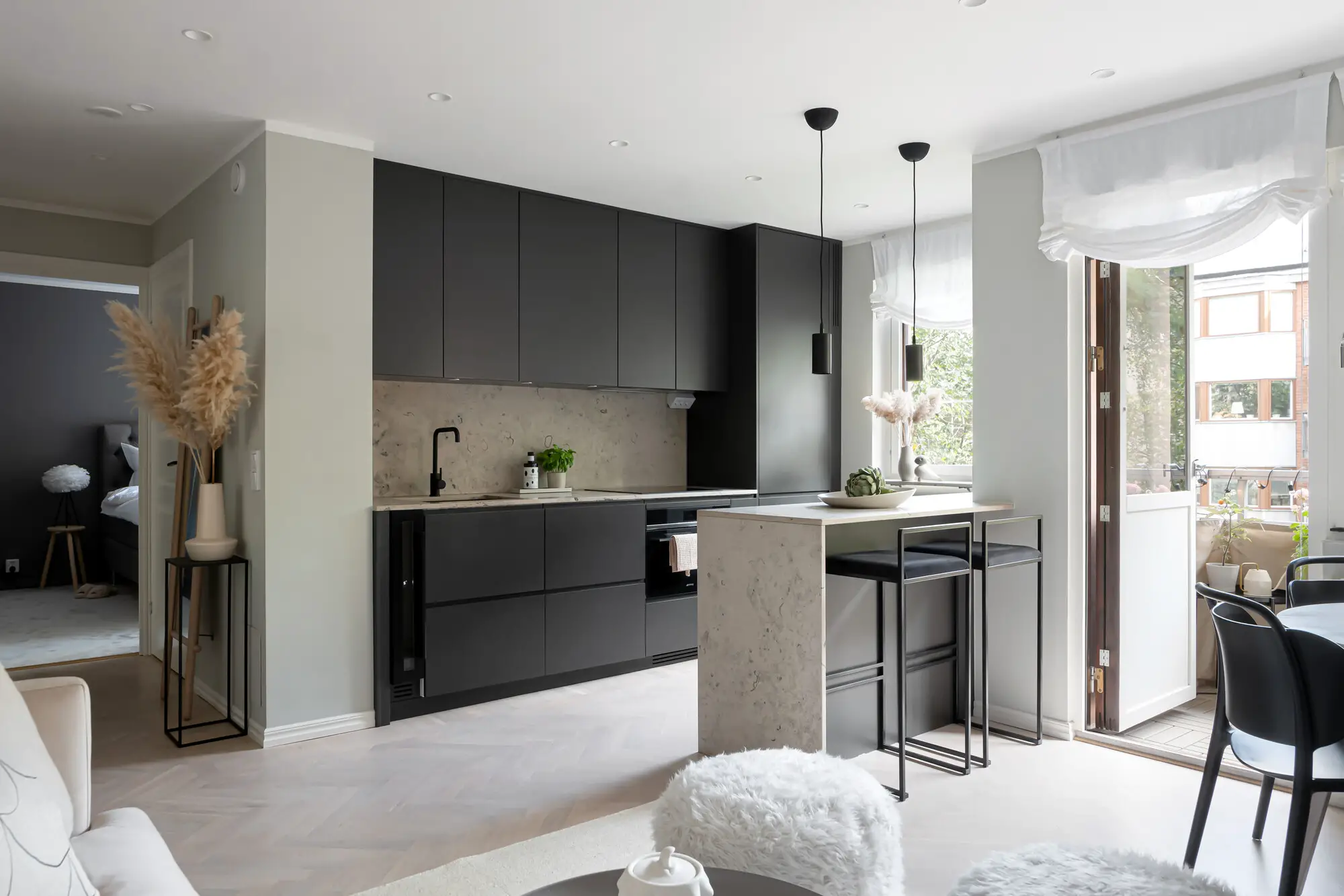 绿色设计翻新 45m2 一室公寓,打造和谐舒适空间-4