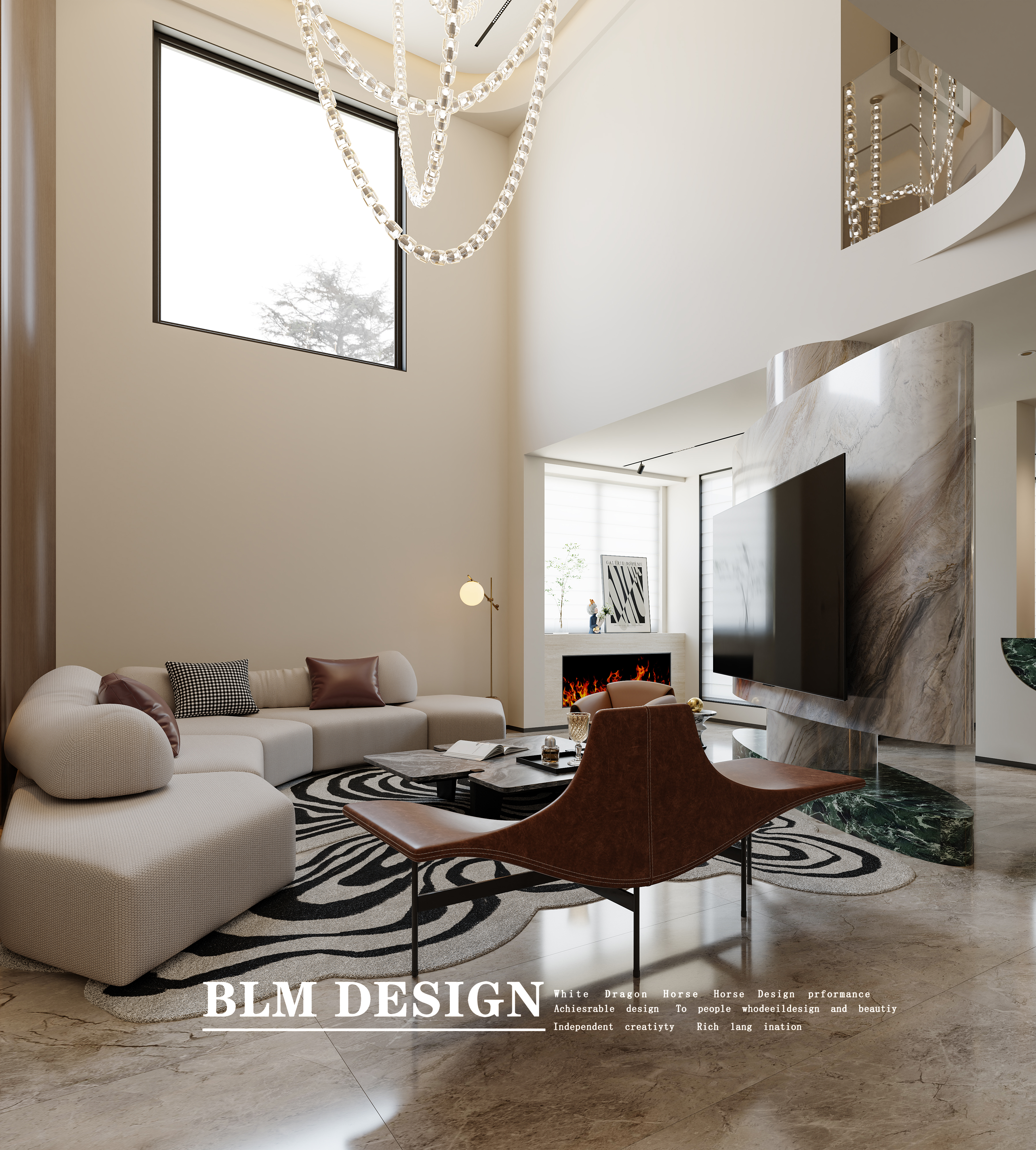 挑空家装效果图案例-2