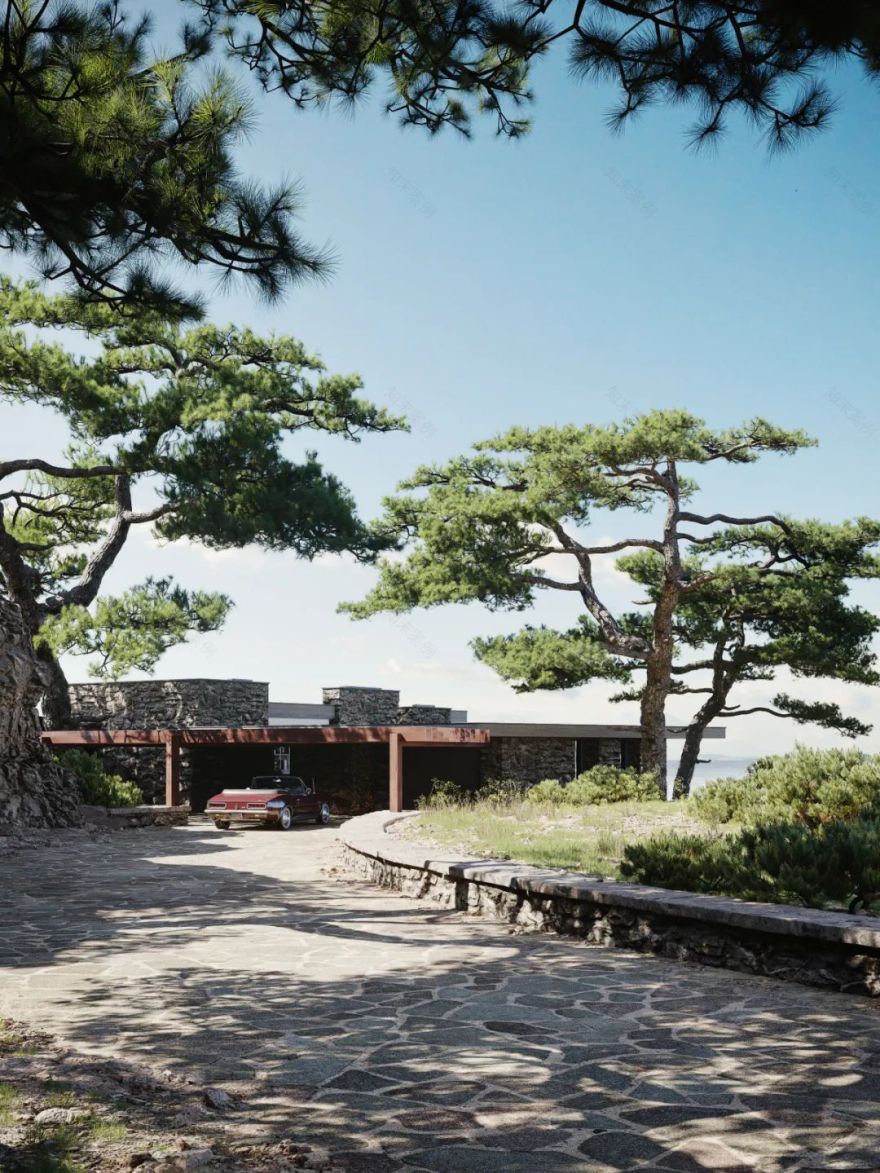 石崖湖畔豪宅丨ParaZodchih studio-34