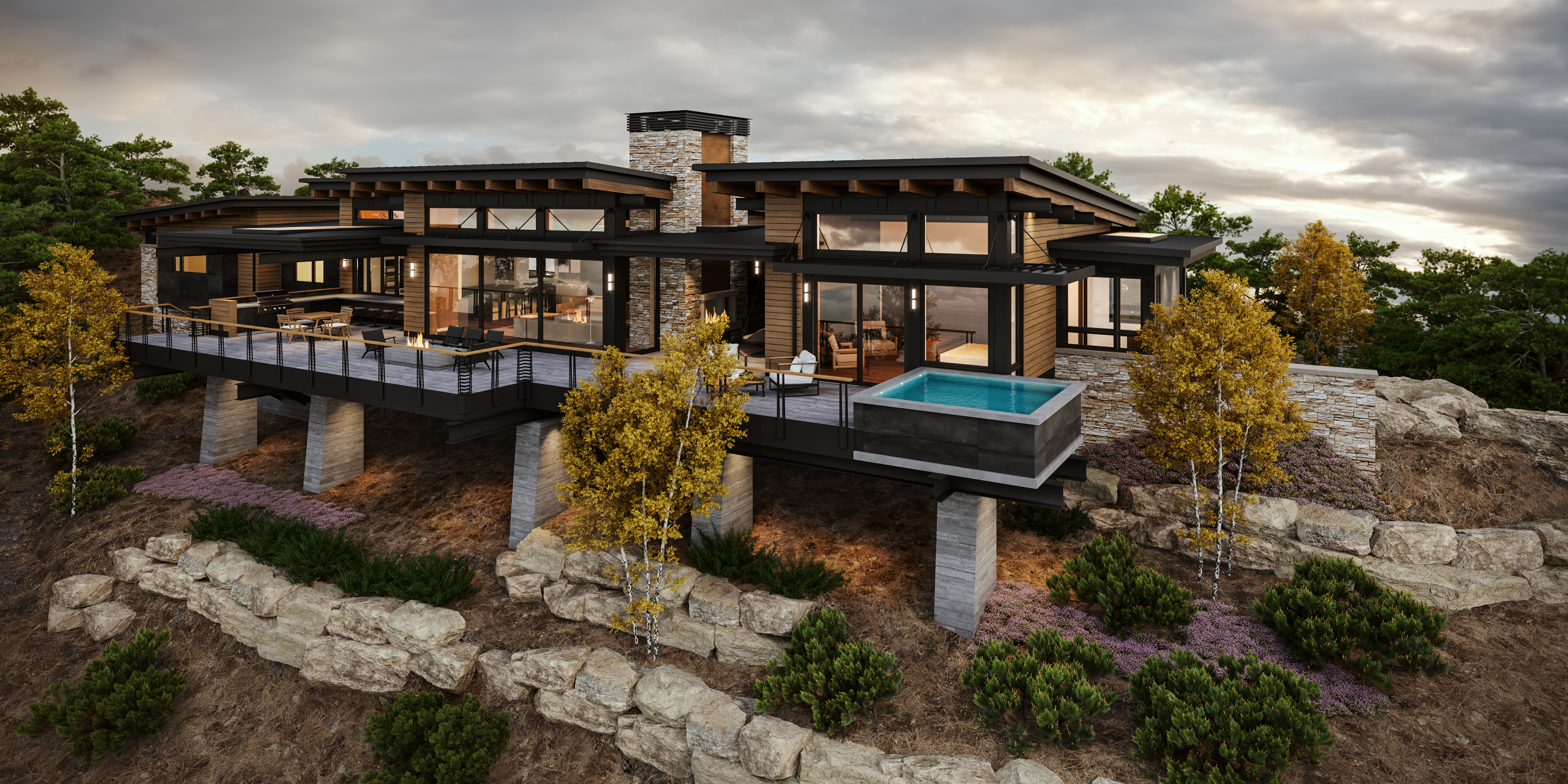 朗斯峰静修处丨Kelly and Stone Architects-12