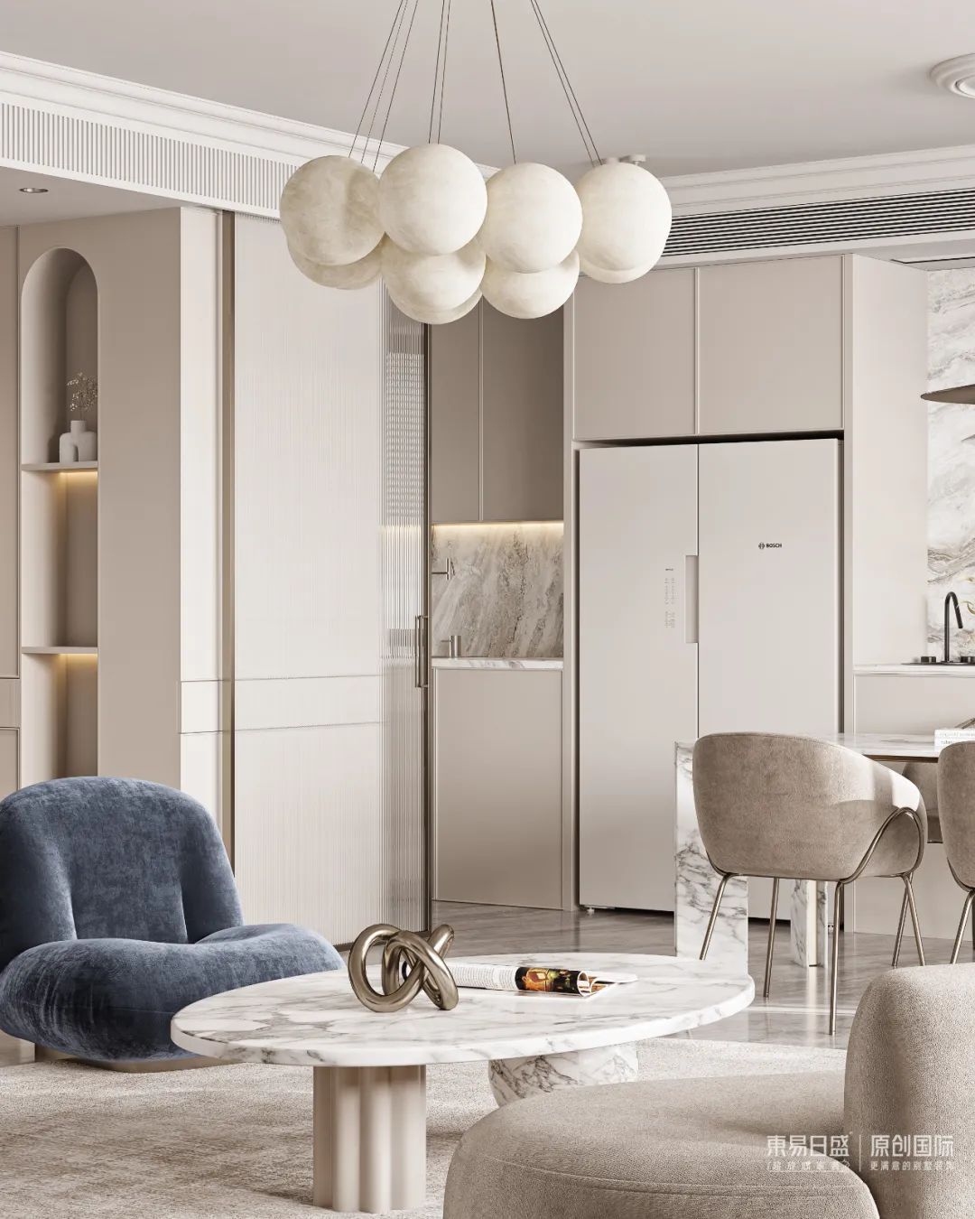 【首发】许梦娇作品：巴黎漫步 | 闻博花城180㎡法式浪漫混搭风-24