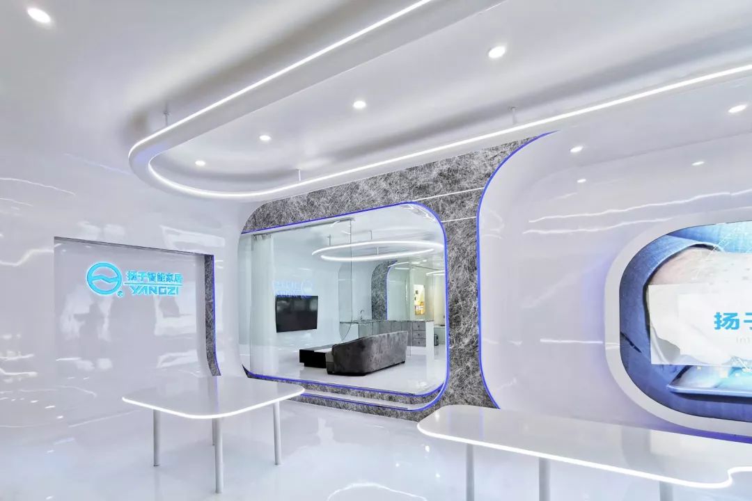 穿梭·智能生活体验馆——弧线元素打造的未来智能家居空间-26