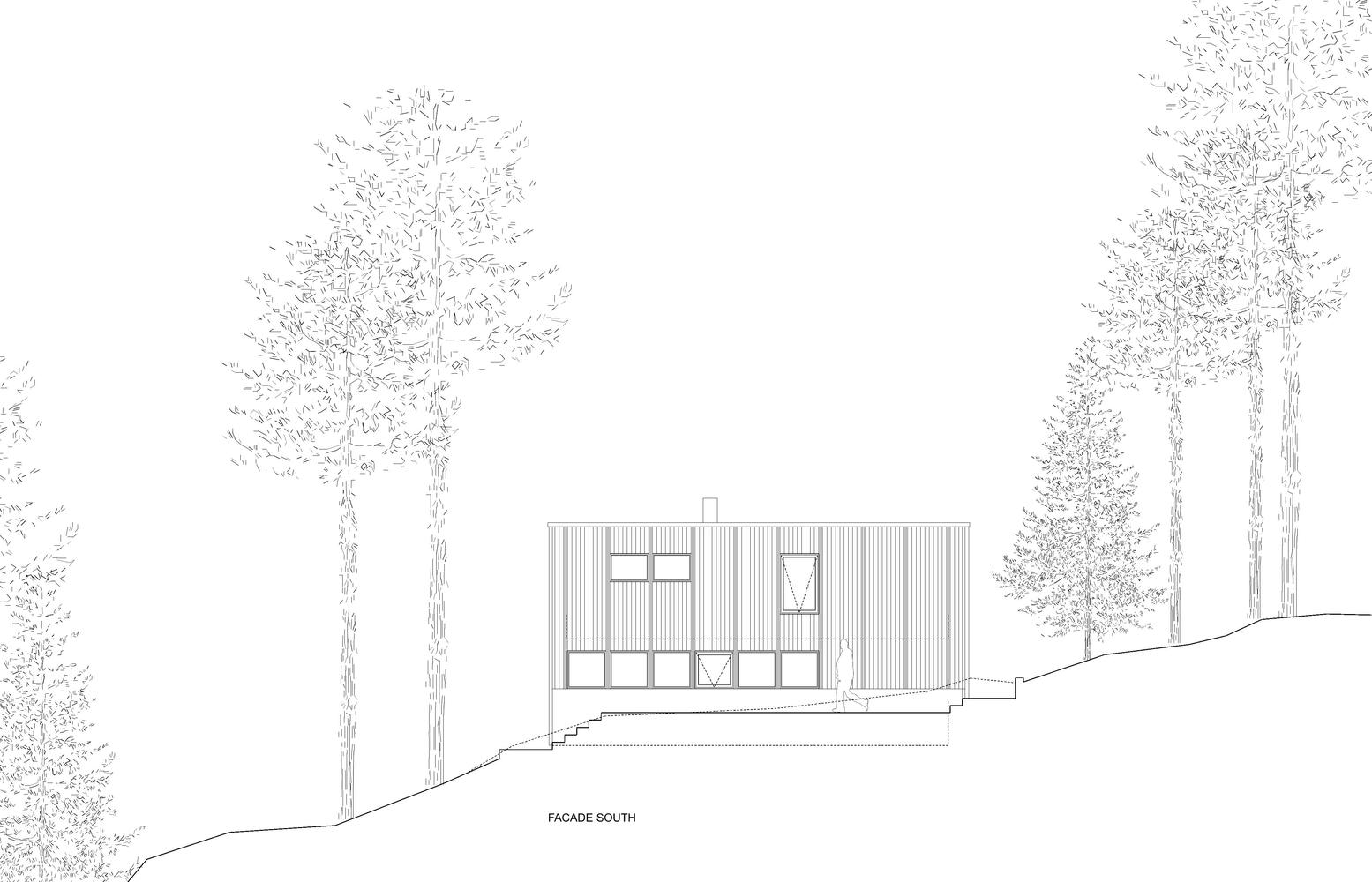 斯德哥尔摩乡村有机景观中的清晰几何建筑-45