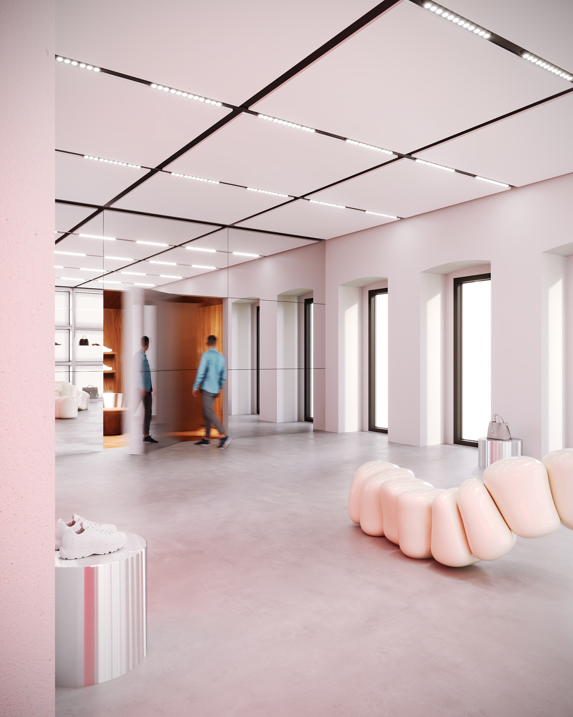 SNEAKERS STORE CONCEPT（运动鞋概念店）丨Cascade Bureau,Lana Simonian-11