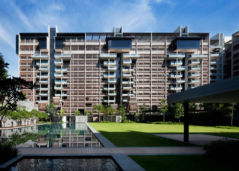 Raised outdoor cabins connect to Goodwood Residence apartments by WOHA-27