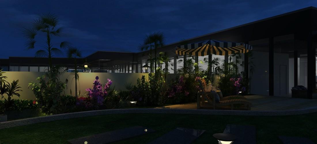 
青岛博士后创业园展厅休闲阳台设计 -2