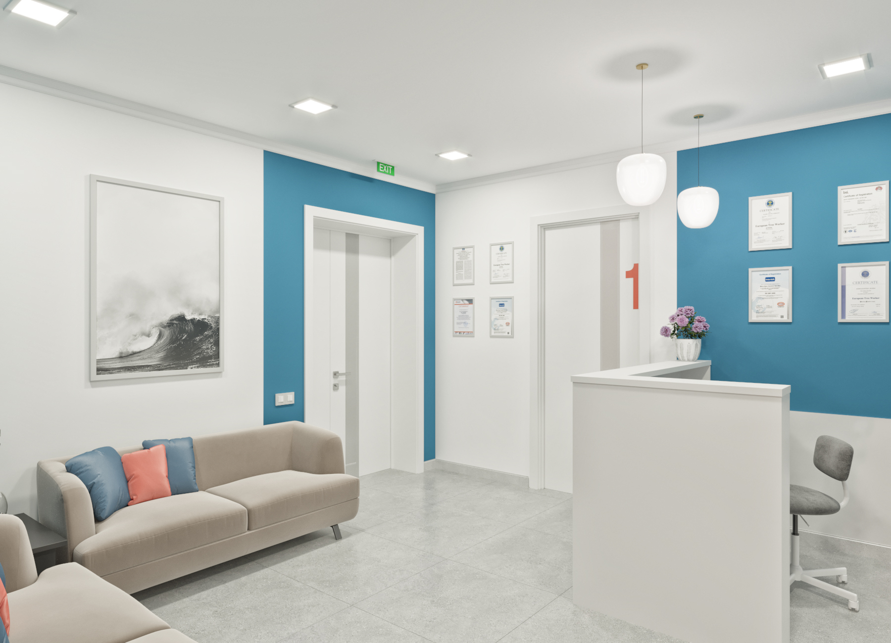 Dental Clinic - dental clinic interior design-1