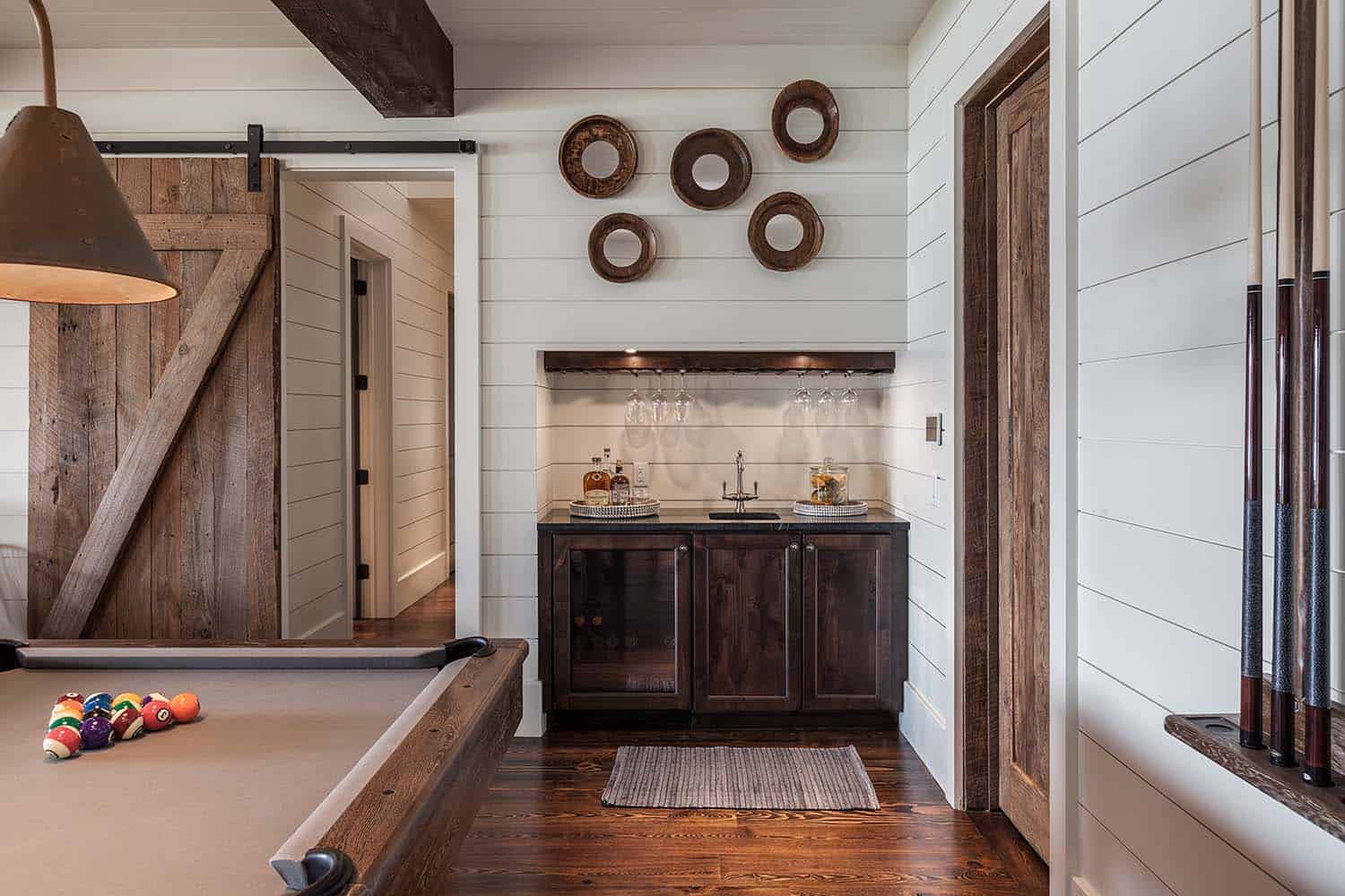 Timber frame home with farmhouse interiors overlooking Lake Keowee-10