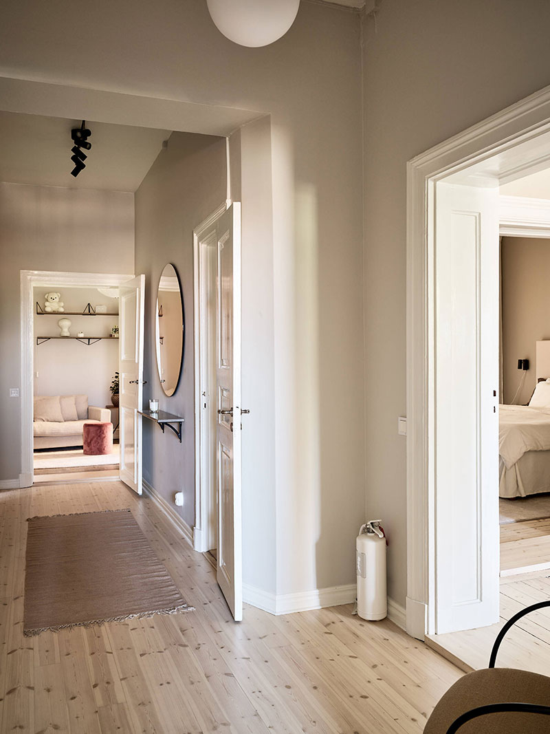 瑞典 19 世纪公寓的时尚典雅设计-17