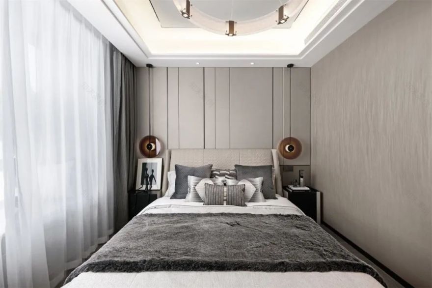 烟台万科翡翠长安样板间 | 抹茶色遇见黑灰色,简约至美-54