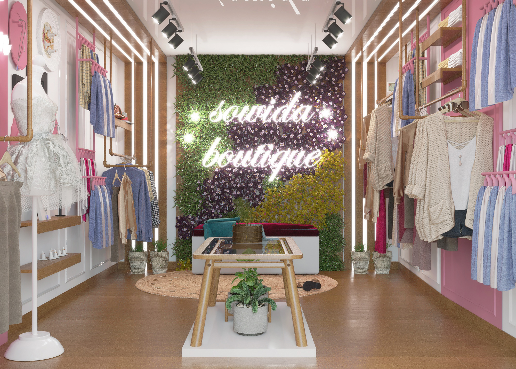 小型复古风格精品店设计-3