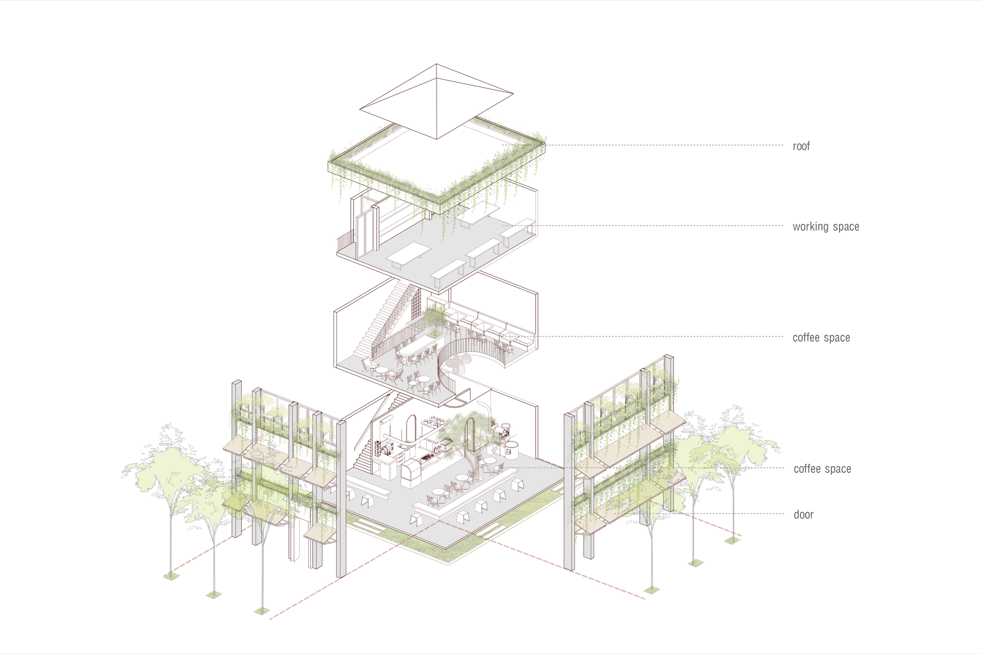 邦特咖啡馆丨越南丨Yen Architecture-35