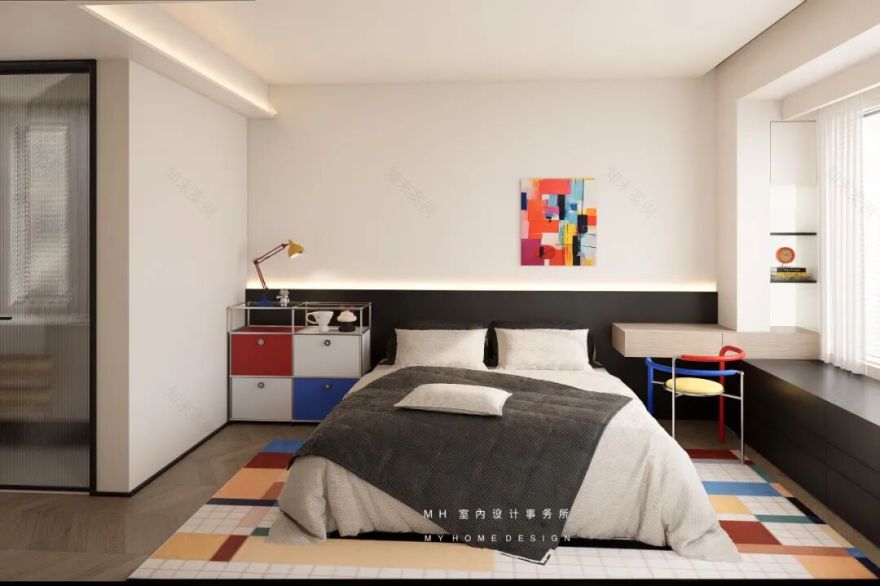 【首发】MH设计新作:多巴胺质感空间▏释放设计精神的内在表达-47