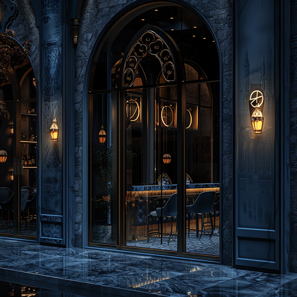 AI 生成意大利和法国美食室内设计-9