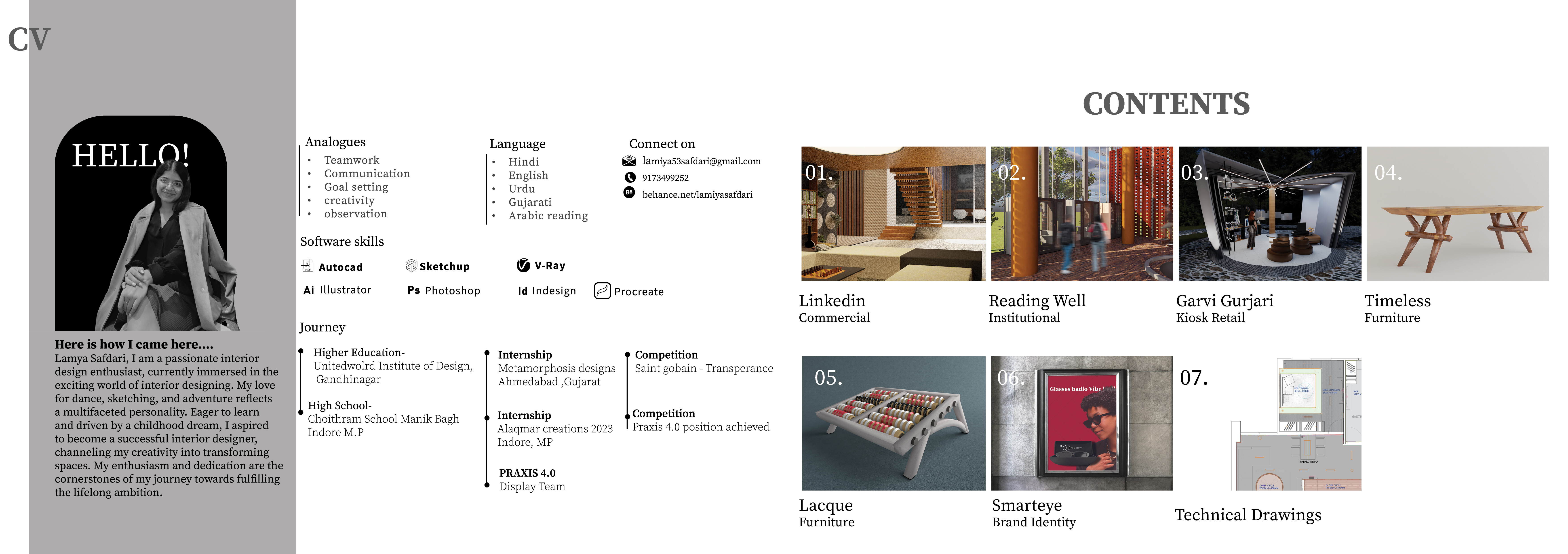 Interior and Furniture Portfolio | 2024-1