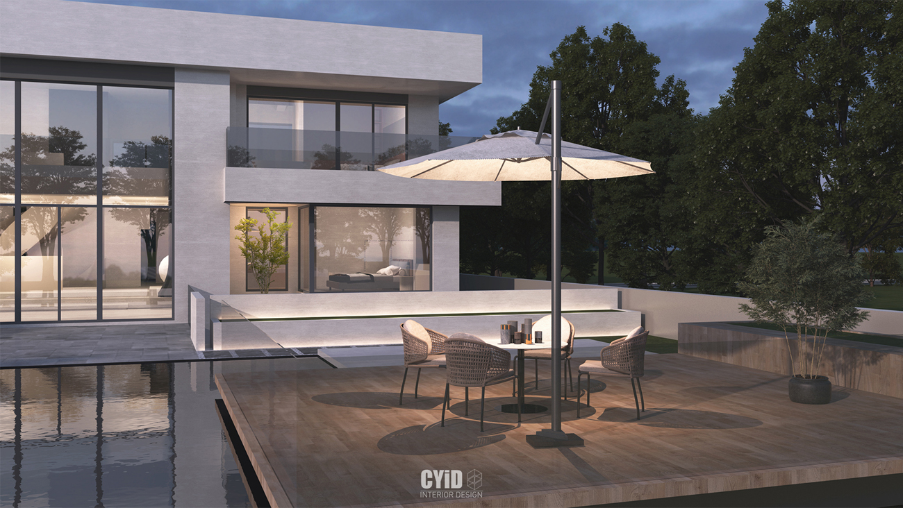 辰佑设计│现代别墅曲线美学与结构美-42