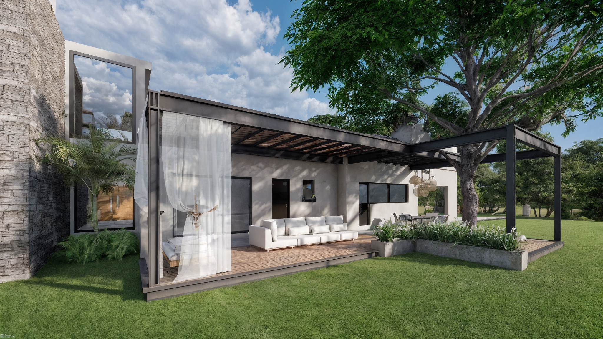 Diseño de cocina, estar y comedor-8