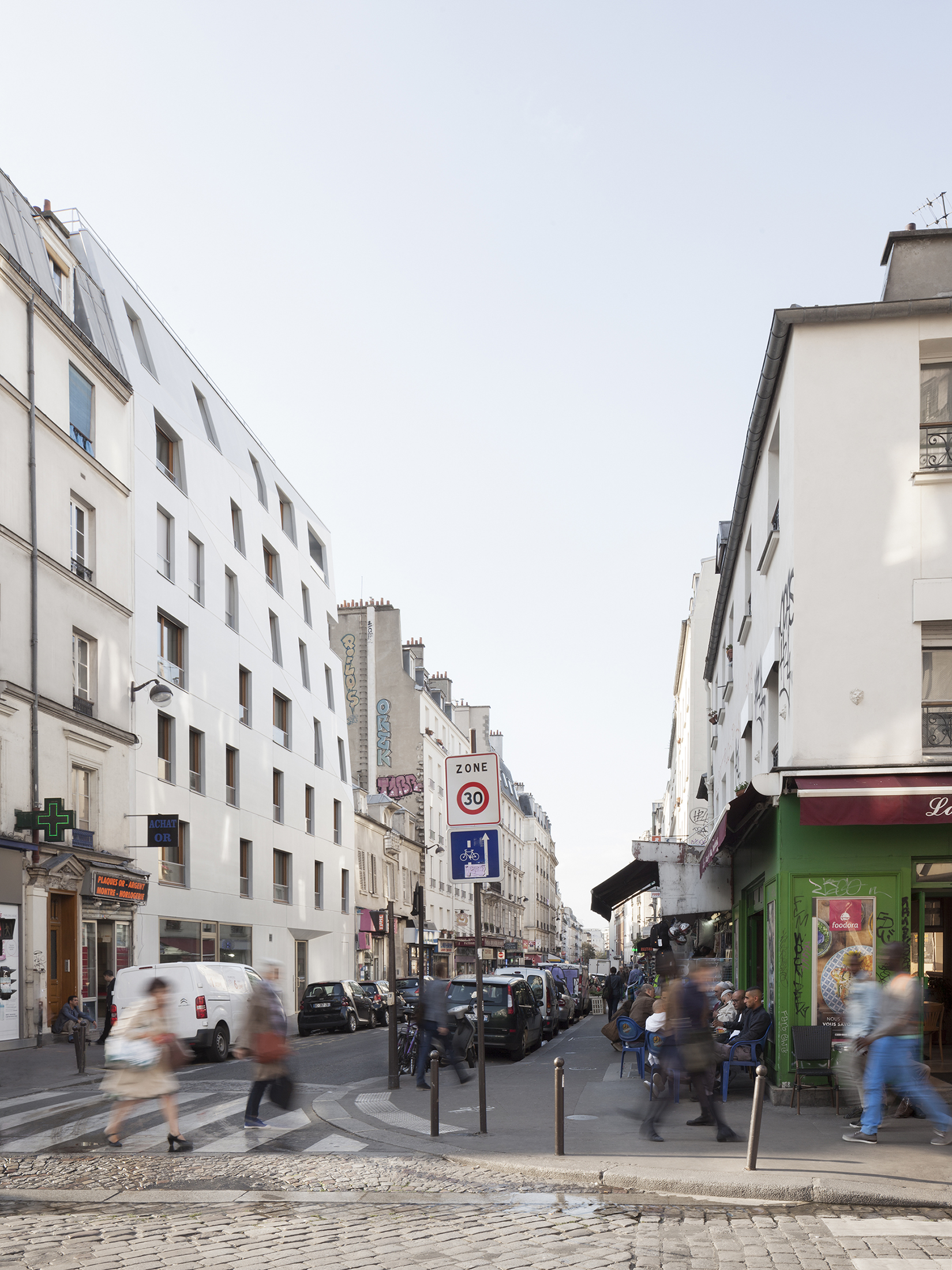 巴黎圣莫尔街 10 号,14 套住宅++1 零售空间的创意设计-14