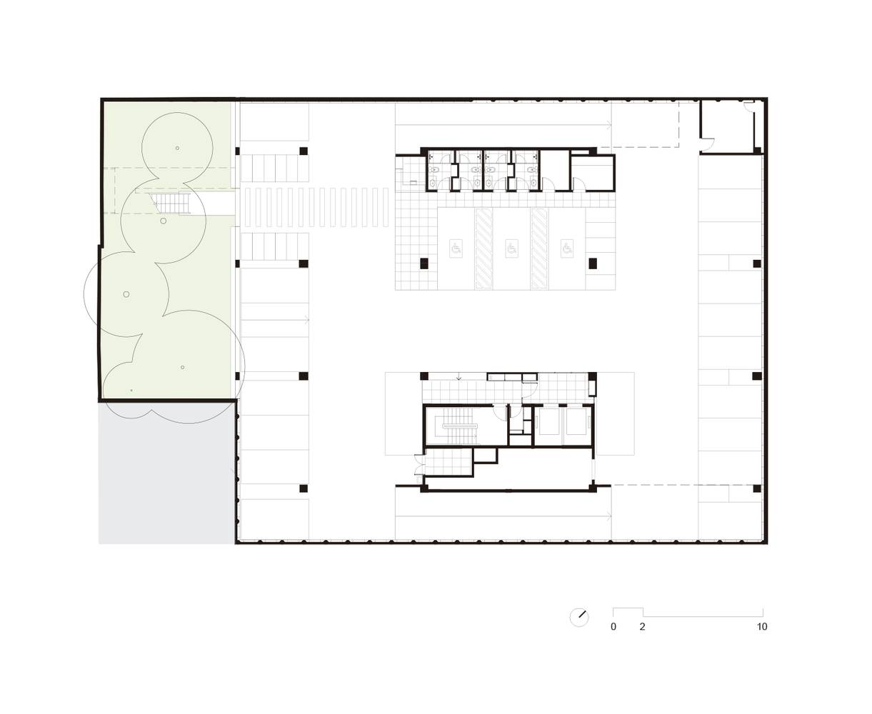 巴西圣保罗 Pop+ 建筑,绿意环绕的现代商业空间-47