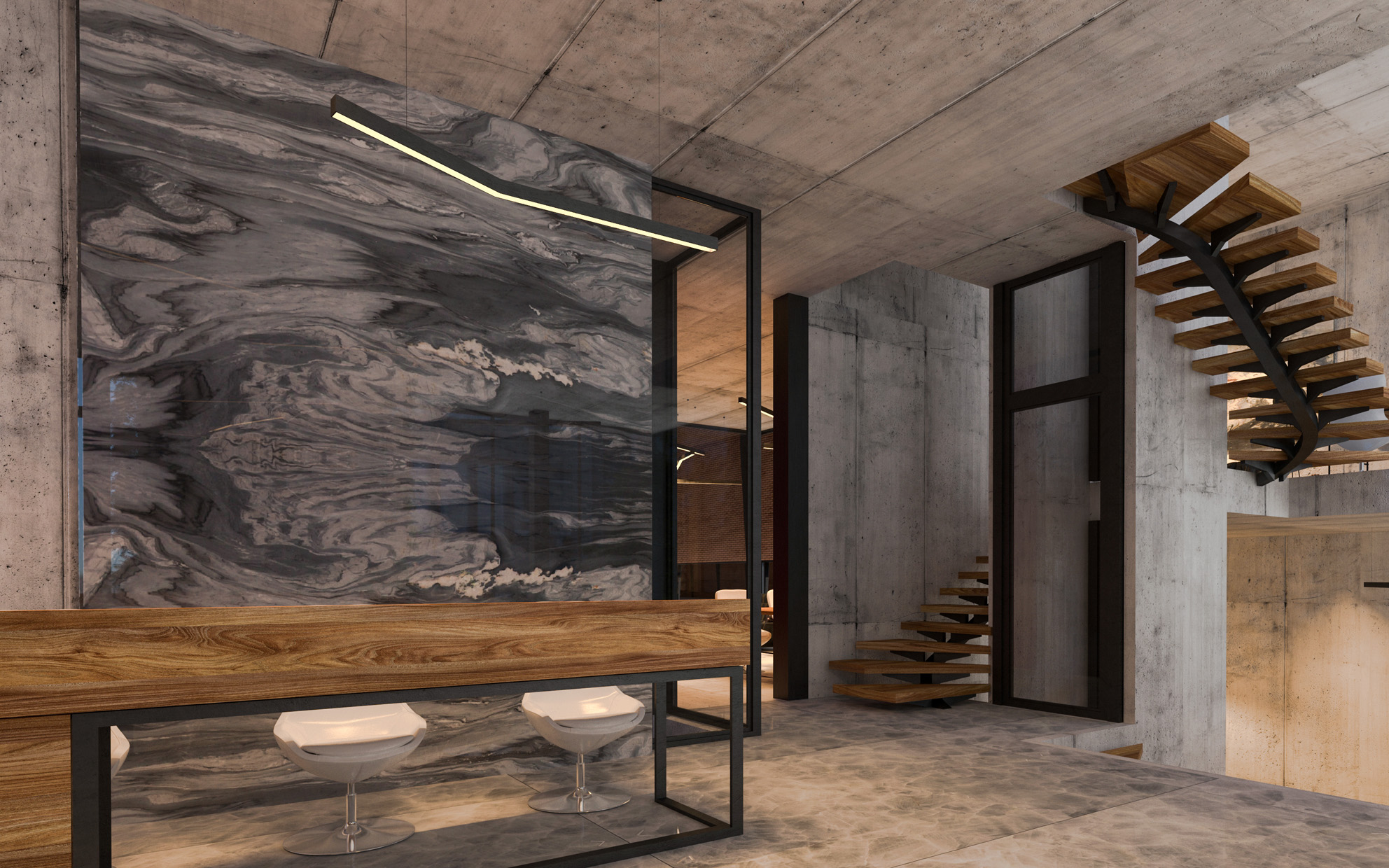 石材艺术空间的和谐融合丨shenakhteh studio-34
