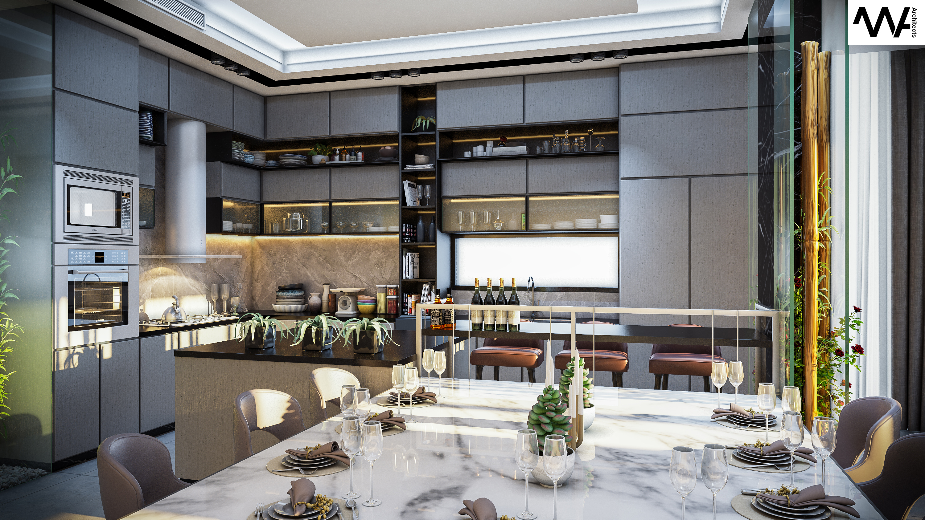 Reception, villa - INTERIOR DESIGN,Seashell North coast-6