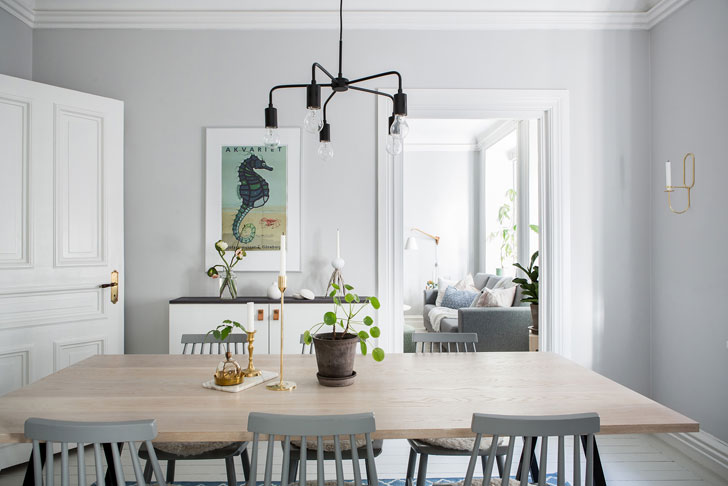 瑞典温馨粉色系公寓设计-22