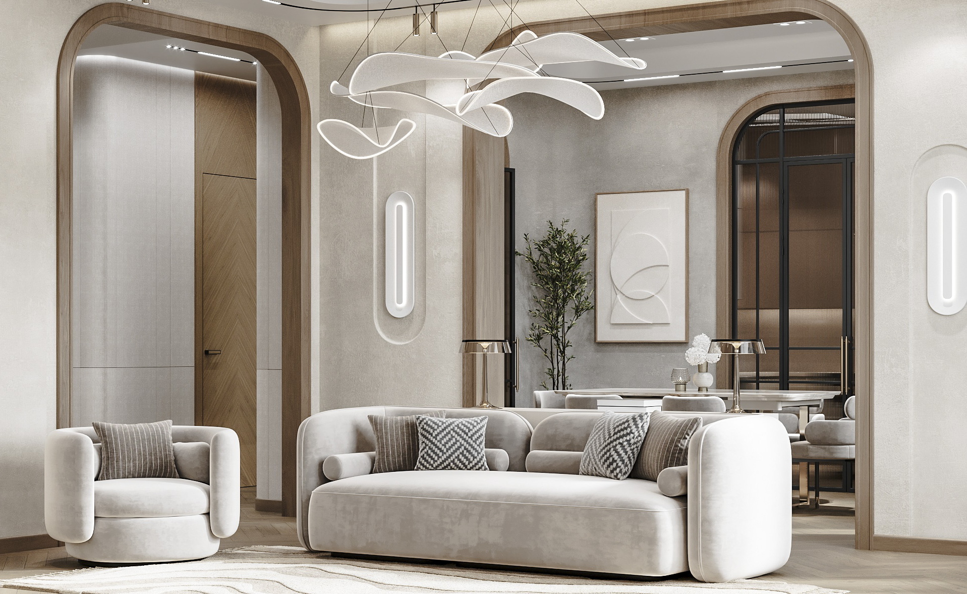 Гостиная + столовая зона-2