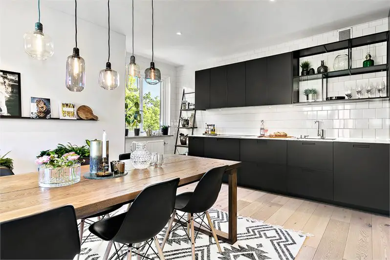 瑞典 92 平米三室一厅工业风公寓-5