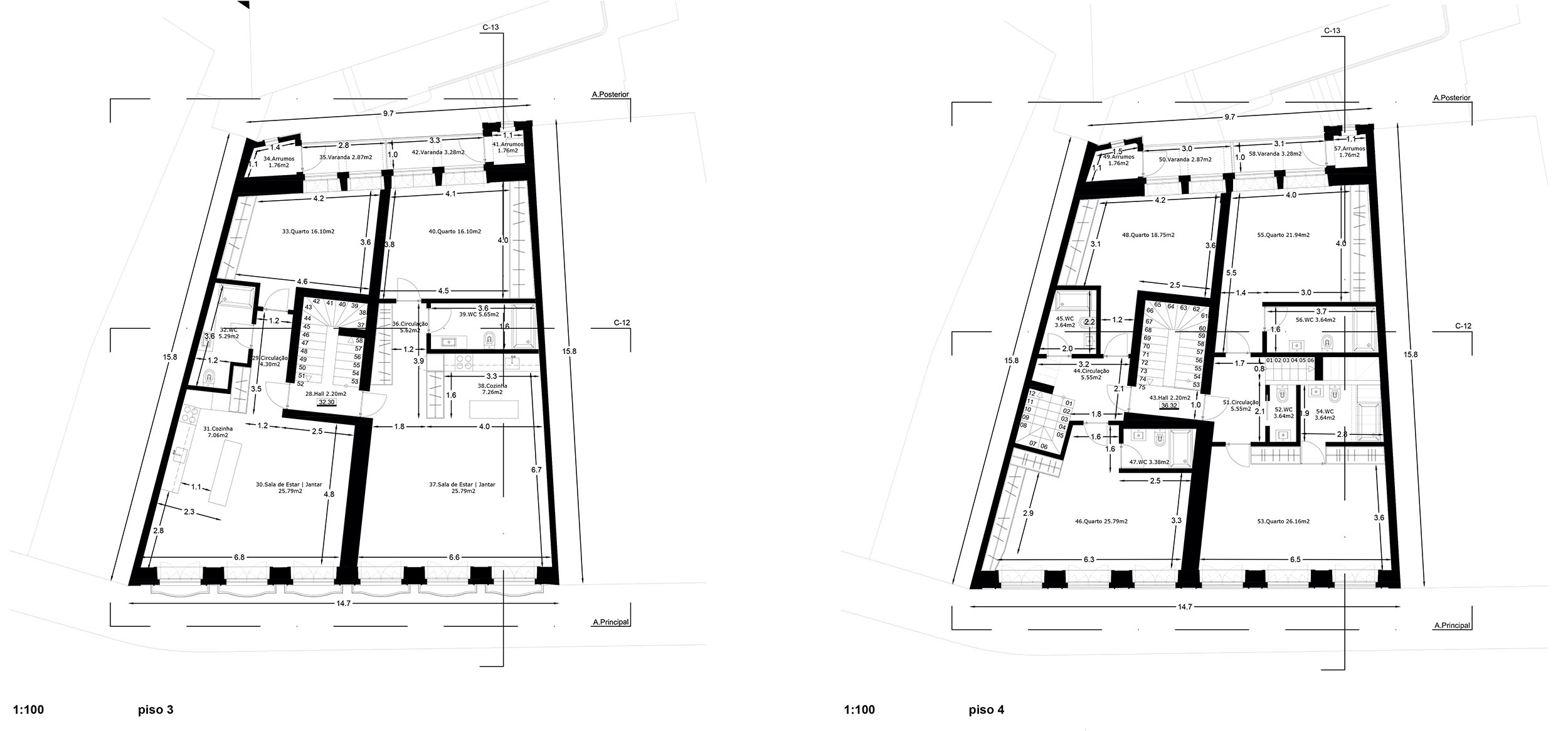 Mouzinho da Silveira 住宅楼丨葡萄牙波尔图丨Diana Barros Arquitectura-66